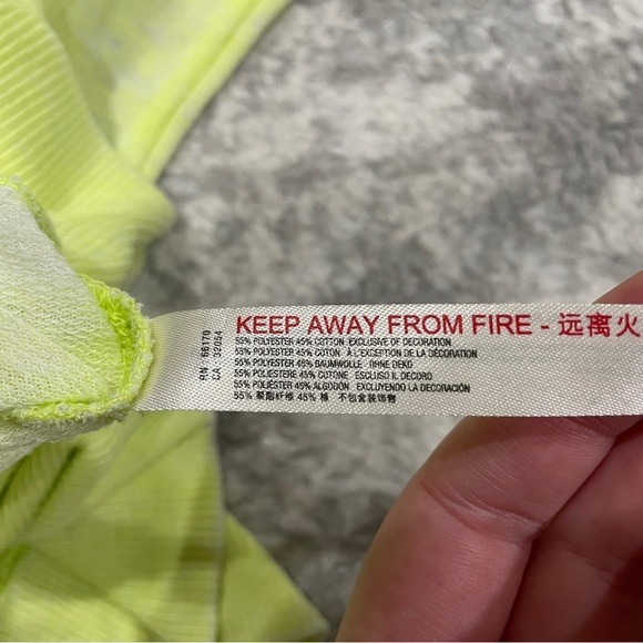 Free People Neon Yellow Cozy Cool Lounge T-Shirt - Picture 7 of 12